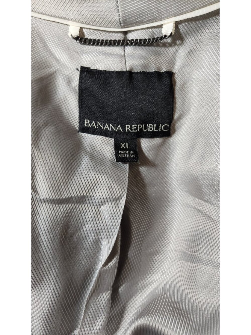 Banana Republic Gray Faux Fur Duster Vest Coat Jacket Womens XL XLARGE - Picture 7 of 7